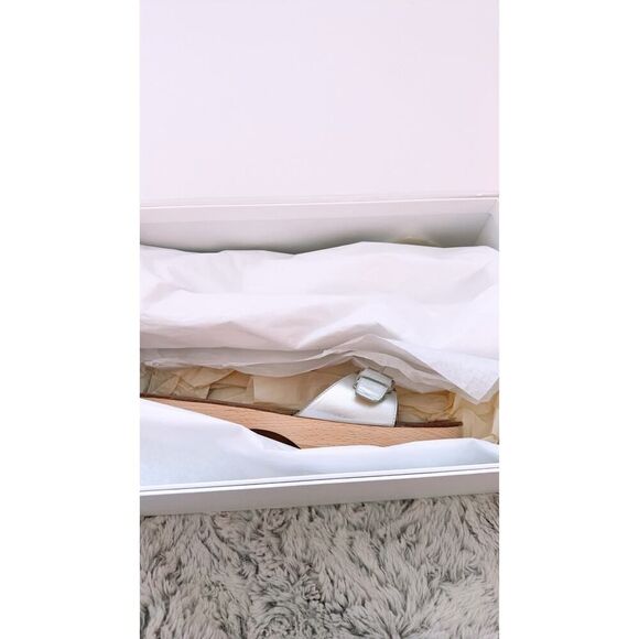 BY FAR Sam buckled metallic leather slides size 38 - Picture 7 of 7